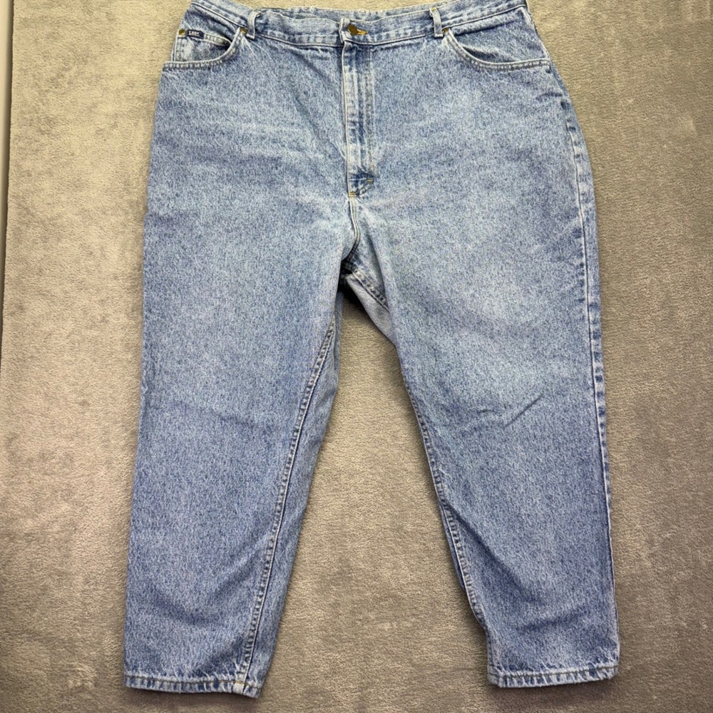 Lee 80's Jeans Womens‎ 26W Petite Acid Wash High Rise Mom Jeans Vintage